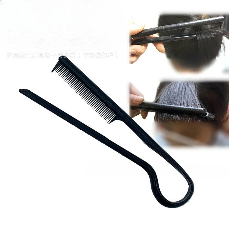 New V Shaped Hairdressing Comb Messy Hair Straightening Splint Comb Hair Styling Tool Special Portable for Hair Wigs Quake
