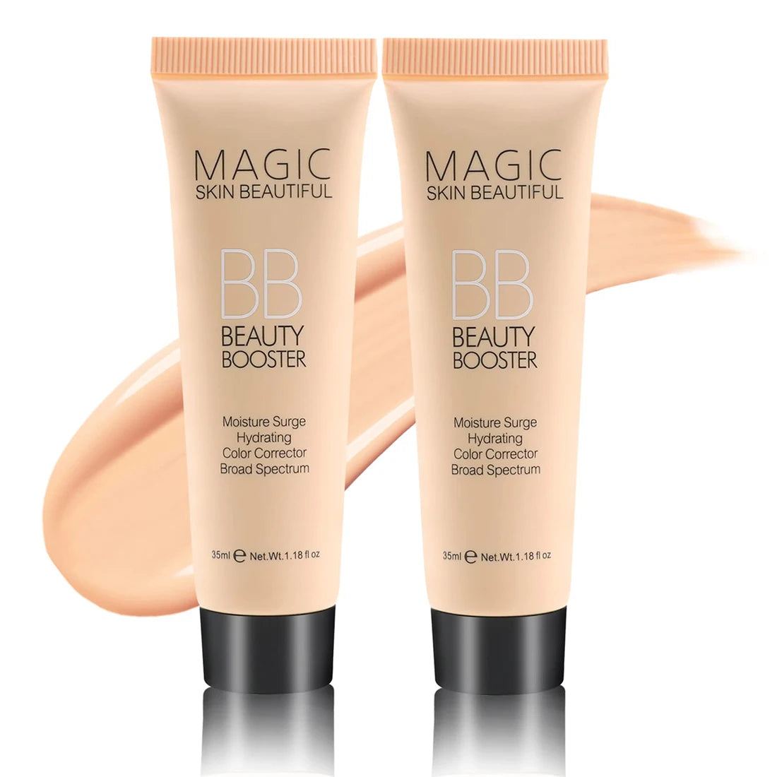 Natural Hydrating BB Cream Full-Coverage Foundation & Concealer, Color Correcting Tinted Moisturizer Cream Even Skin Tone Makeup Quake
