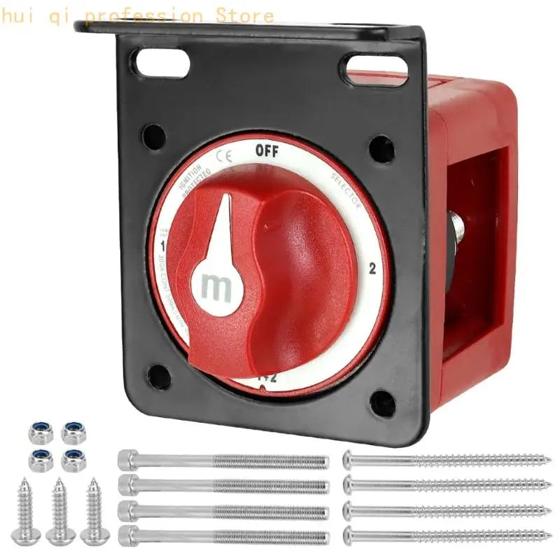 Manual Battery Disconnect Control 12-48v 300A for Motorhome and Automotive Power H8WE Quake 6007 CN