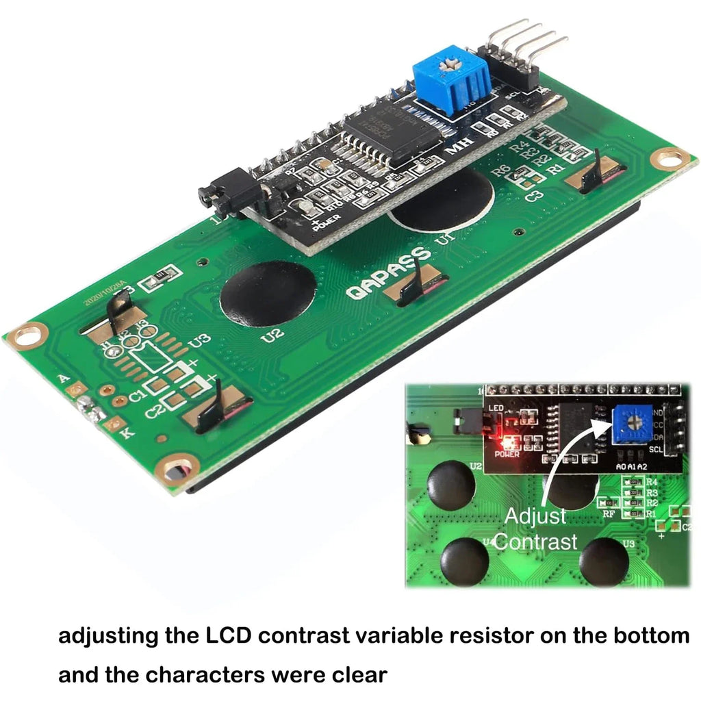 LCD1602 Screen with Backlight LCD Display Module Board 2 X 16 Characters 1602 5V for Ar-duino Duemilanove Robot 1602A UNO R3 MEG Quake