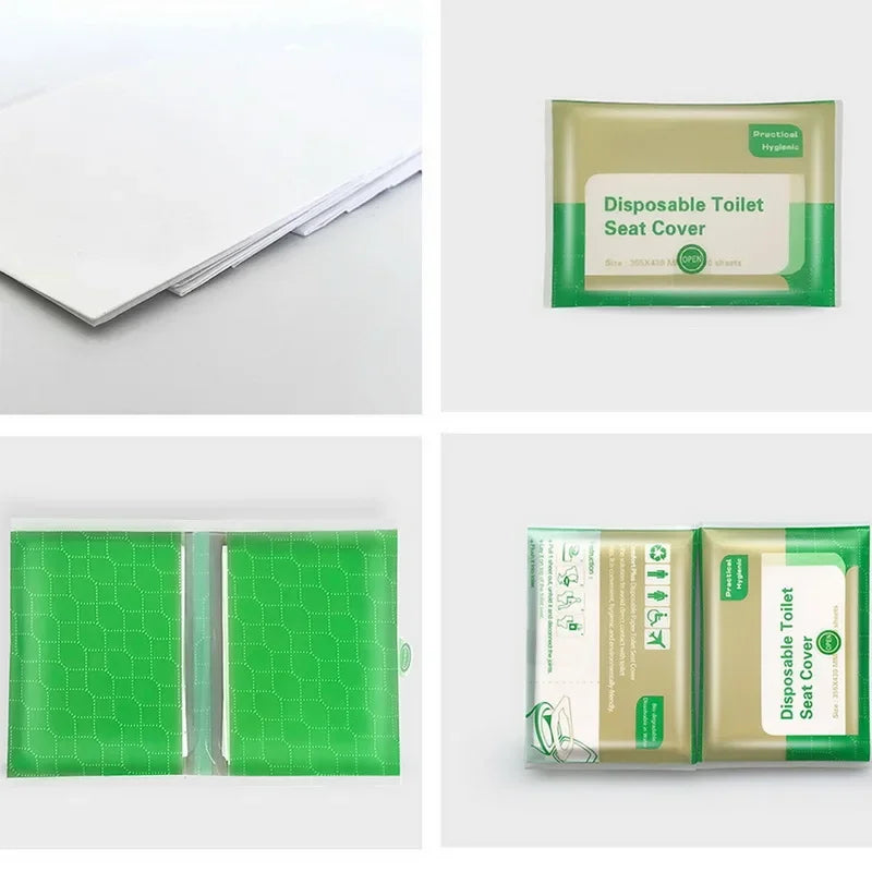 vvocci Disposable 10-50pcs Toilet Mat Portable Waterproof Soluble Water Toilet SeatFor Travel Camping Hotel Bathroom Accessories Quake