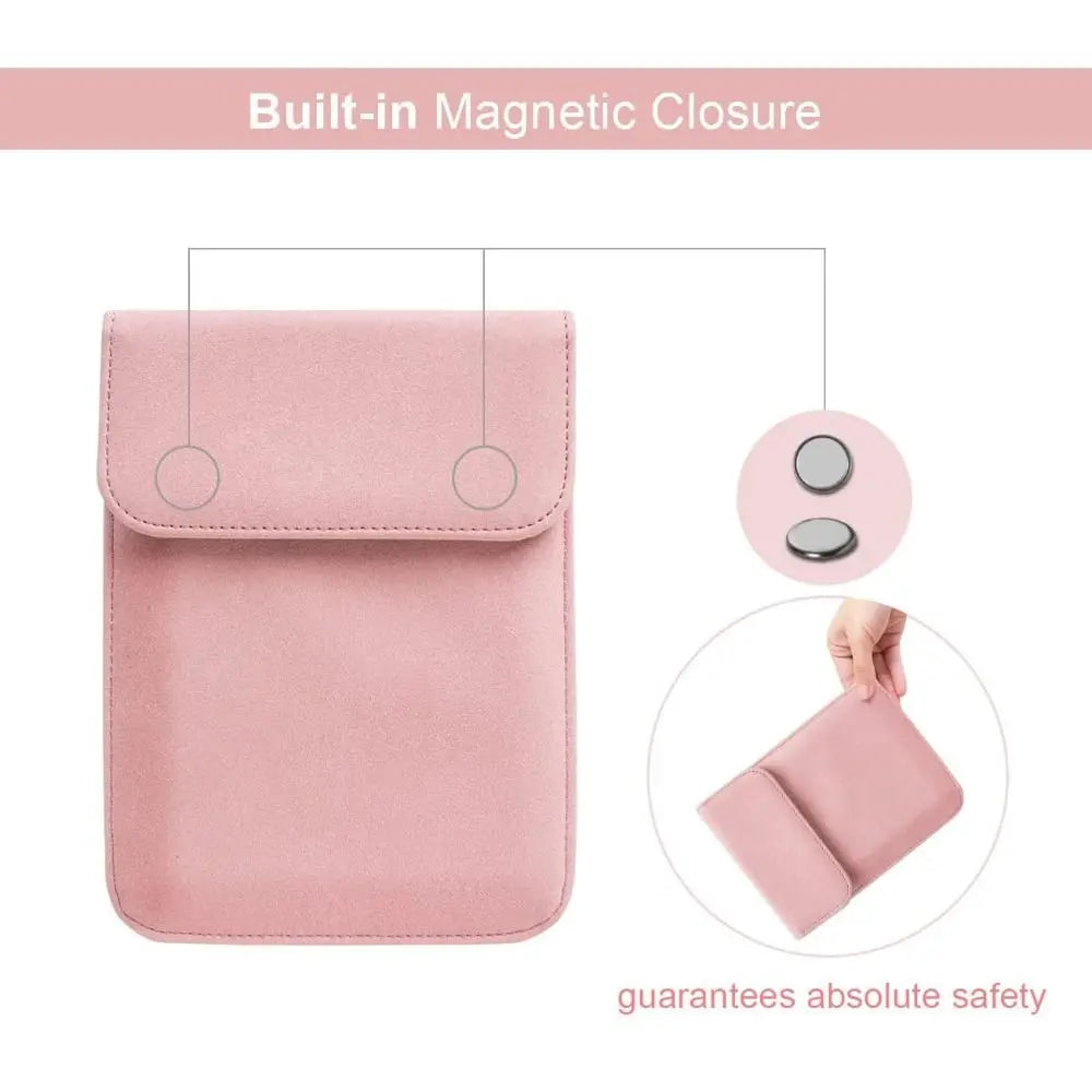 6.8 7 10.2 inch e-Reader Sleeve PU Leather 10/11/12th Generation Storage Bag Anti Scratch for Kindle Paperwhite/Colorsoft/Scribe Quake