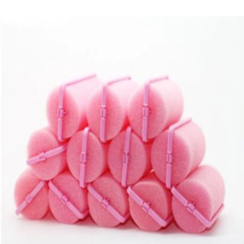 Foam Sponge Curling Iron Pear Flower Head Mushroom Magic Hair Curl Soft Sleep No Heat Curling Iron Hair Rollers Quake