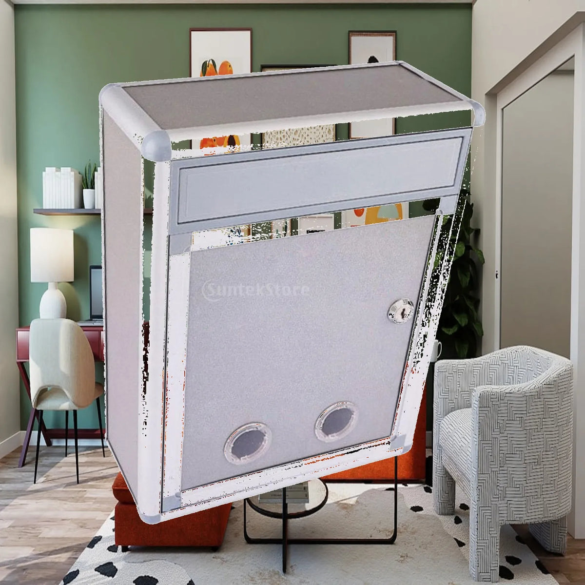 Wall Mounted Mailbox with Key with Lock Collection Box Suggestions Drop Box for Apartments Residential Buildings Community Units Quake