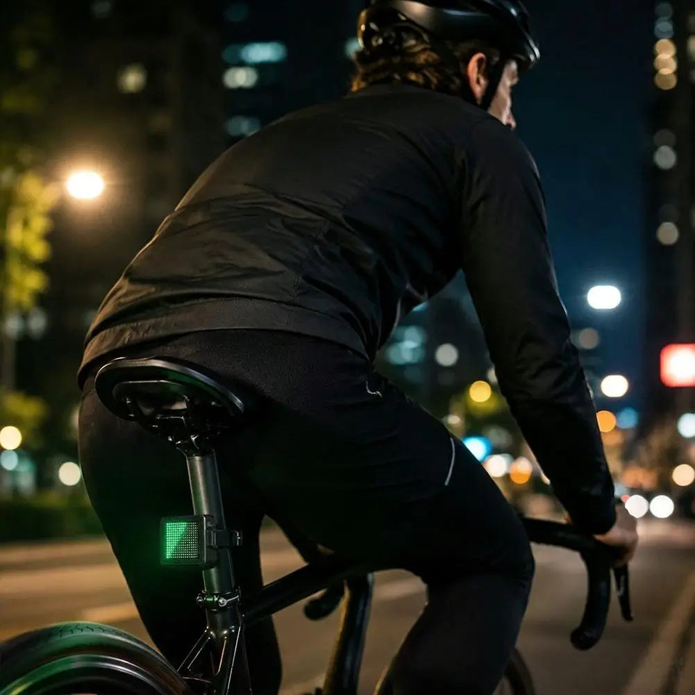 Fluid Simulation LED Bicycle Tail Light Rechargeable Bike Rear Light Shake On Tilt Control Cycling Warning Lamp Mount Quake