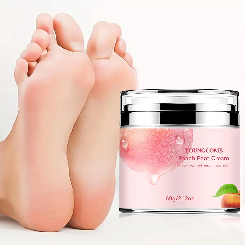 YOUNGCOME Anti-Aging Body Skin Moisturizing Removal Hand Care Mask Feet Peach Foot Cream Hand Foot Care Cream Moisturizing Quake