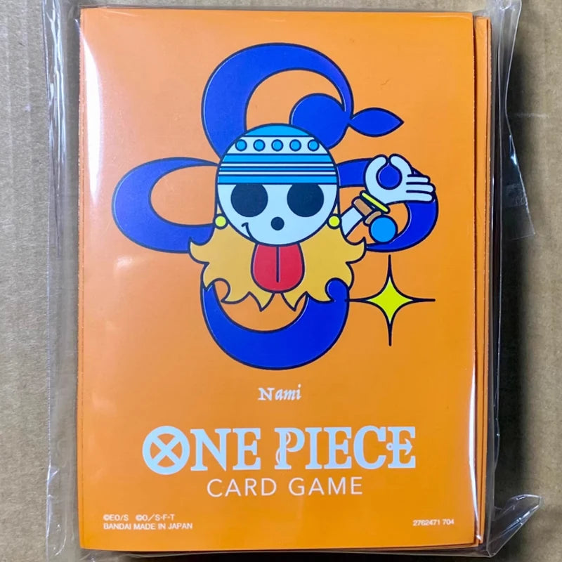 Straw Hat Crew Card Sleeves Set 66x92mm 70pcs, Zoro Nami Usopp Sanji 4 Designs Official Style Protectors Anime Gift for Children Quake na mei70pcs