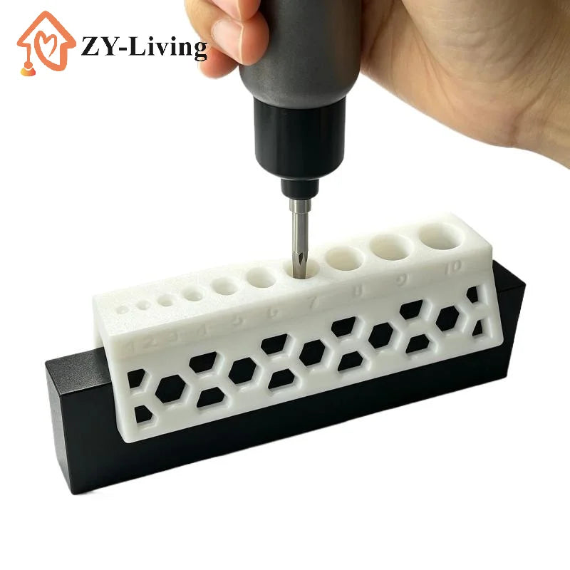 1Pcs 15mm 10-Hole Drill Bit Guide Firmly Fixed Non-Slip Drill Bit Holder Accurate Drilling Auxiliary Drill Bit PVC Pipe Quake