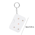 Press Type Dice Card Portable Handheld Dice Random Rolling Gadget Portable Stress Relief Board Game Prop for Friend Gatherings Quake White