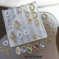 Retro Picture Frame Gem Baroque Shell Carving 3D Relief Manicure Templates Nail Art Transparent Silicone Nail Mold Quake A1