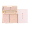 Double Layer Matte Compact Powder, Poreless-Looking Pressed Setting Face Powder 12H Oil Control, Full Coverage Soft Focus Effect Quake 02