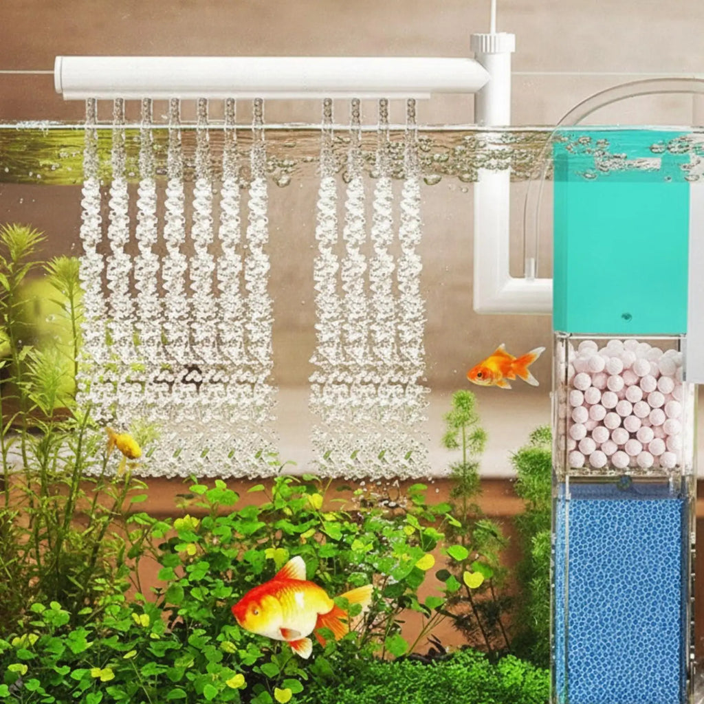 Compact Aquarium Clarifier with Rain | Aquarium clarifier with Transparent Housing, for Home Aquariums Quake
