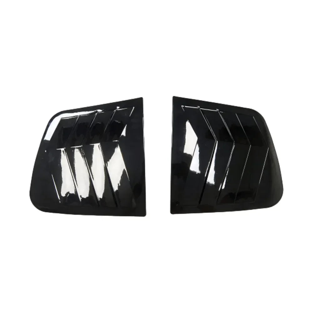 For Kia Sportage KX5 2016-2019 Car Rear Louver Window Side Shutter Cover Trim Sticker Vent Scoop ABS Carbon Fiber Accessories Quake Gloss Black