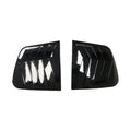For Kia Sportage KX5 2016-2019 Car Rear Louver Window Side Shutter Cover Trim Sticker Vent Scoop ABS Carbon Fiber Accessories Quake Gloss Black