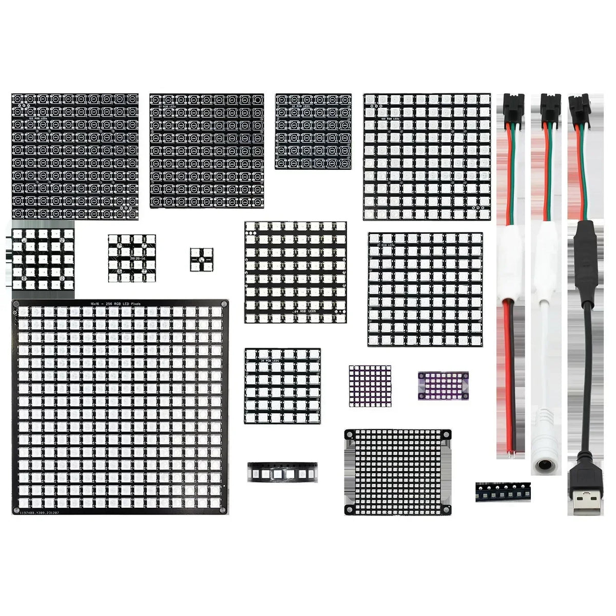 WS2812- 5050- 2020- RGB LED lights development board Built in full color drive lights for Arduino Quake