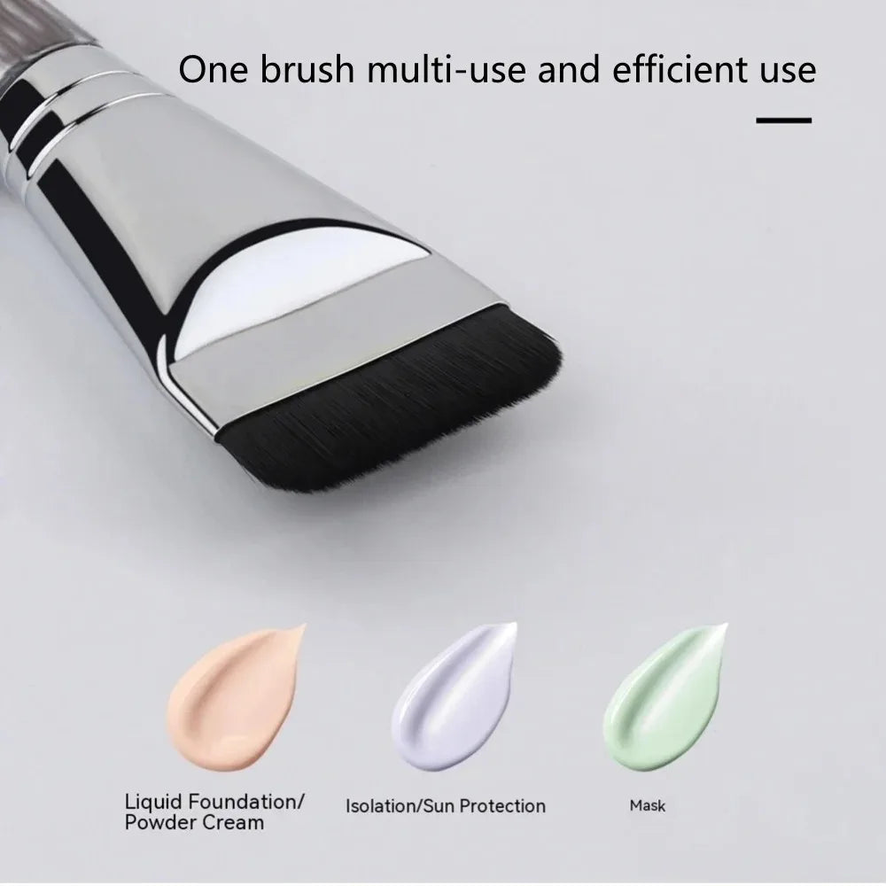 -New Foundation Brush Korean Makeup Brush Ultra-Thin One-Line Mask Brush Primer Concealer Brush Quake