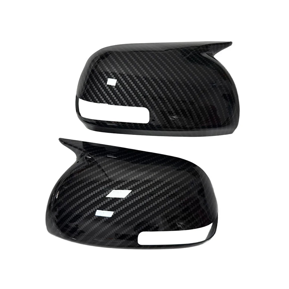 For Toyota RAV4 2009-2012 Car Sticker Rearview Side Mirror Cover Wing Cap Exterior Door Rear View Case Trim Carbon Fiber Look Quake Carbon