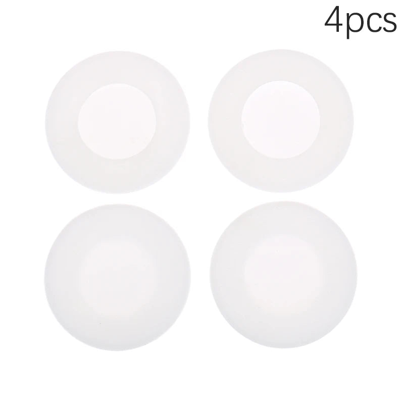 4Pcs/set Stethoscope Cover Head Diaphragm Protector Replacement Parts Accessories Sleeve Silicone Cover Quake White
