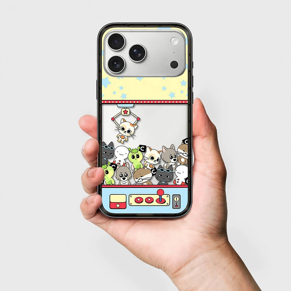 6090666 Compact Black Border Magnetic Phone Case Cover for IPhone 13 14 15 16 17 18 Pro Max Case Quake