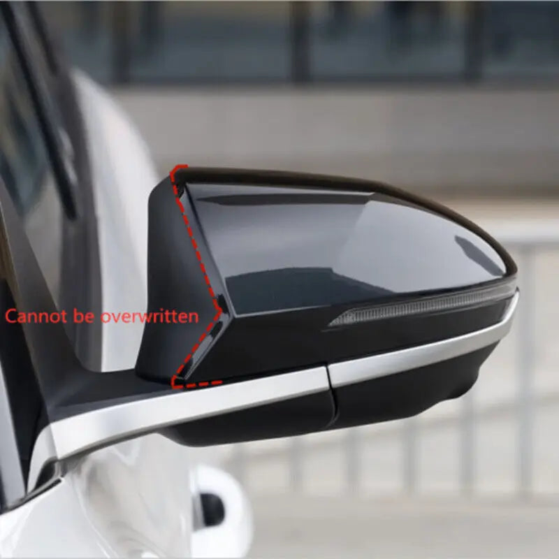For Hyundai Tucson NX4 2021-2023 Car Rearview Side Mirror Cover Wing Cap Exterior Door Rear View Case Trim Carbon Fiber Look Quake