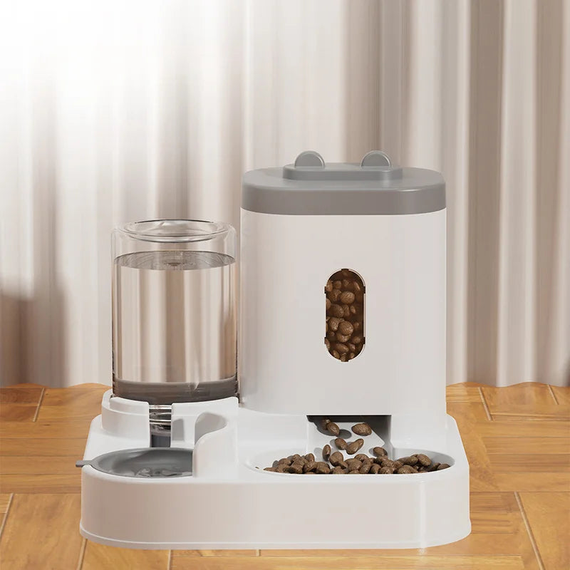 Cat Water Dispenser, Cat Food Automatic Feeder, Integrated Water Dispenser, Cat Drinking Water Flow Circulating Water Dispenser Quake