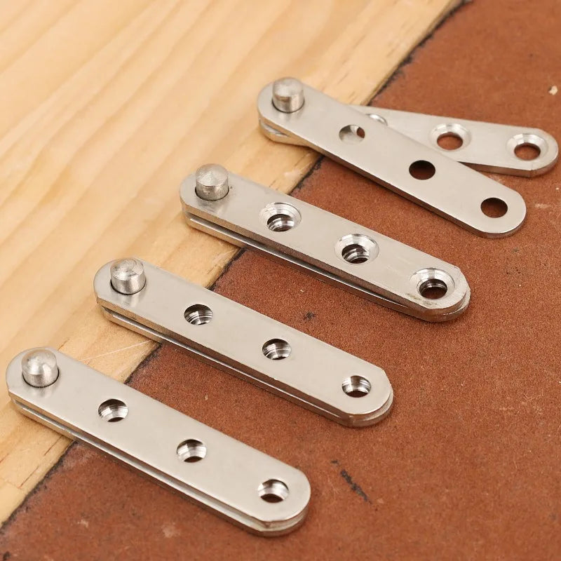 12/2PCS Stainless Steel Pivot Hinge Rotating Cabinet Door Invisible Hinge Upper and Lower Axis Hinges Furniture Hardware Tools Quake