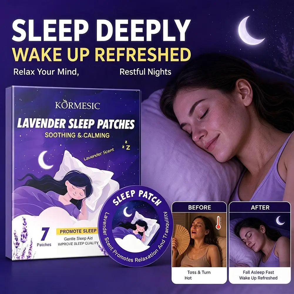 7pcs Sleep Aid Patch Improve Sleeping Quality Sleeping Aid Apnea Device Patches Relieve Irritability Insomnia Anxiety Quake