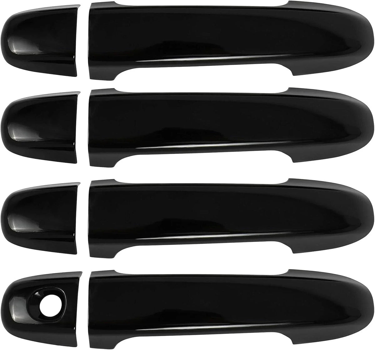 For Toyota Camry 2012-2017 Car Carbon Fiber Style Black Exterior Door Handle Moulding Cover Trim Accessories Vehicle Decoration Quake Gloss Black