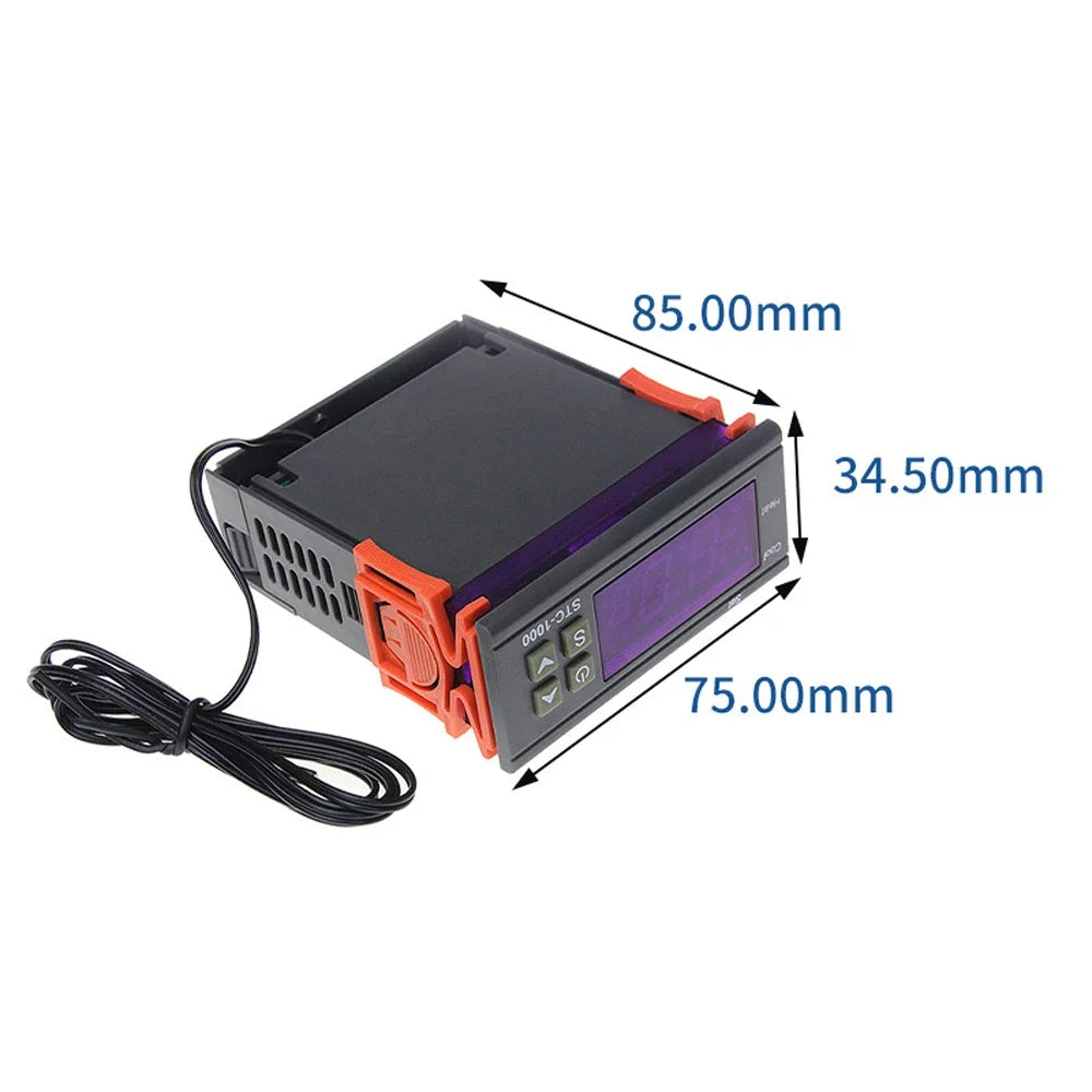 Smart STC-1000 Temperature Controller LED Digital Thermostat Thermoregulator Incubator Relay Heating and Cooling 12 V 220V Quake