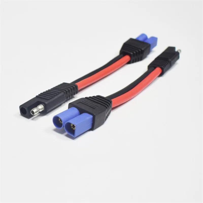 SAE To EC5 Male Female Plug Adapter Cable 12AWG Heavy‑Duty Automotive Power Cord For Solar Battery Car Jump Starter DIY Wiring Quake