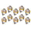 Electric Guitar Output Jack Plate High Quality Socket Zinc Alloy Connector for Electric Guitar Bass Upgrade Quake Default Title