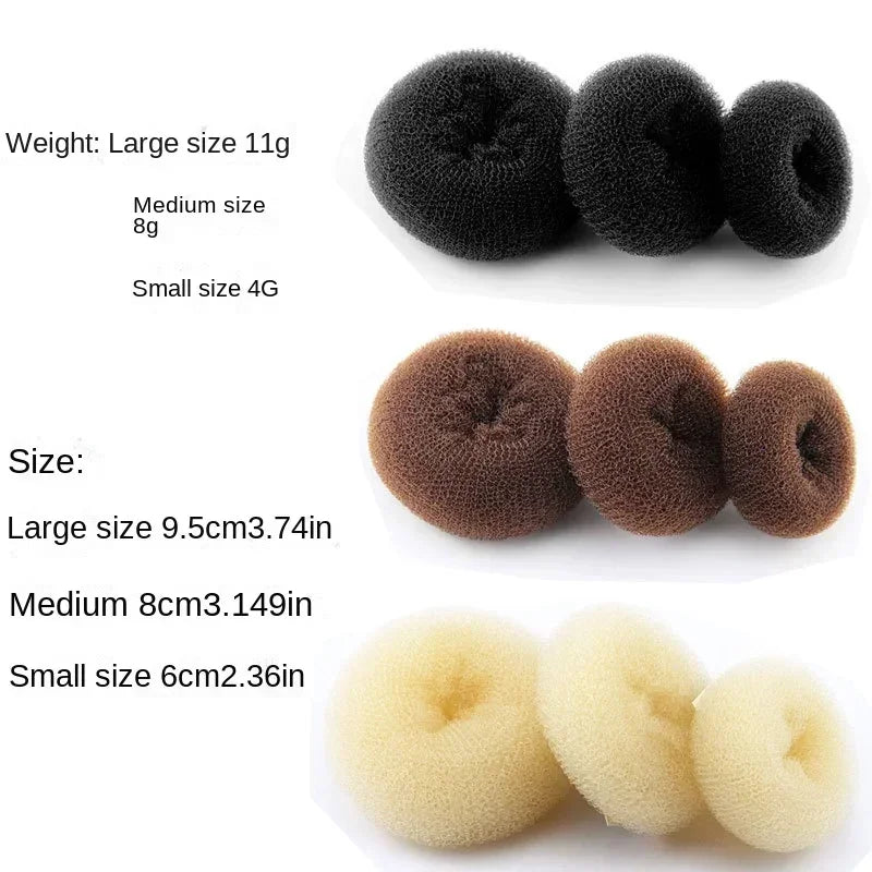 6/8/9.5cm Magic Hair Bun Maker Elegant Women Ladies Girls Magic Shaper Donut Hairbands Ponytail Hair Styling Tools Accessories Quake