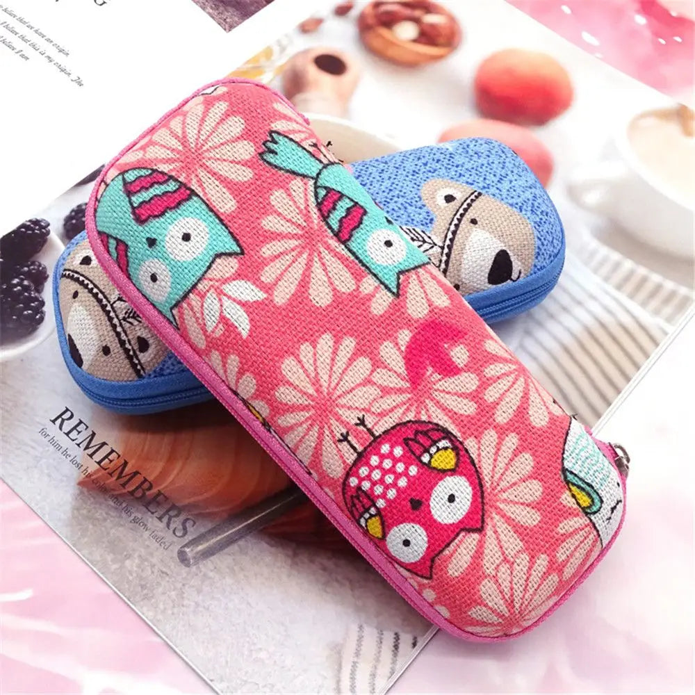 Unisex Zipper Travel Office Eyeglasses Accessories Glasses Holder Eyeglasses Case Glasses Box Quake