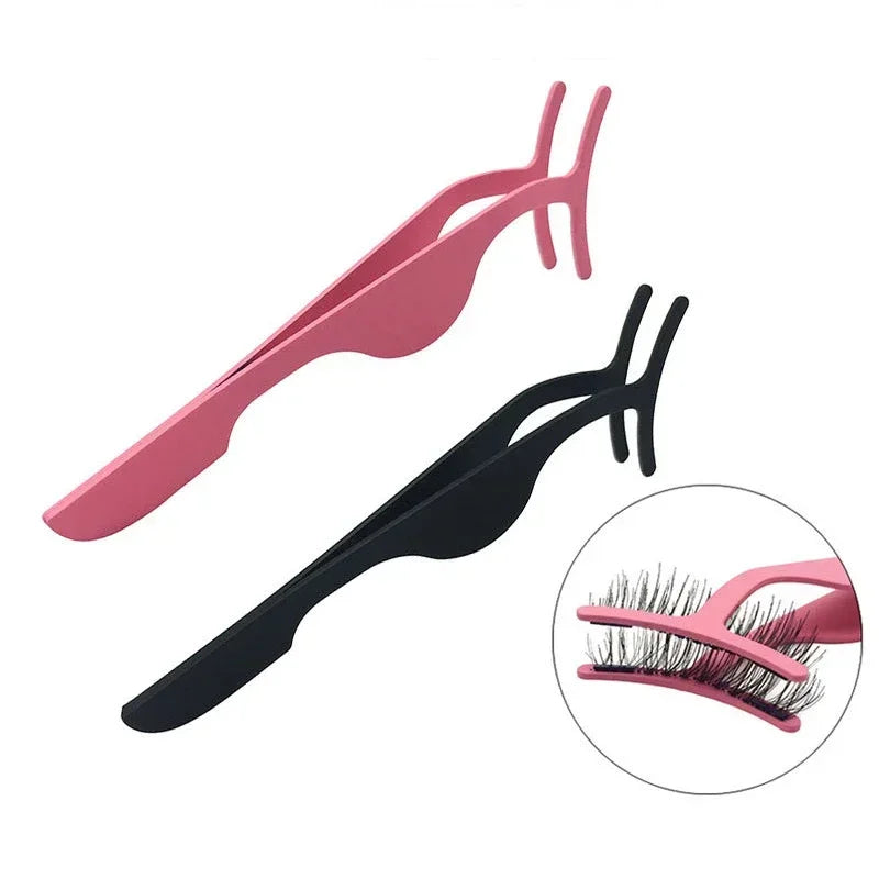 1 Pc False Eyelashes Applicator Fake Eye Lash Makeup Tools TweezerAuxiliary Curler Mink Eyelashes Professional Tweezer Tools Quake