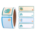 60pcs/roll Cartoon Name Stickers DIY Self-adhesive Handwritten Labels Cute Kindergarten Pupils Book Blank Envelope Seal Sticker Quake 01 60Pcs