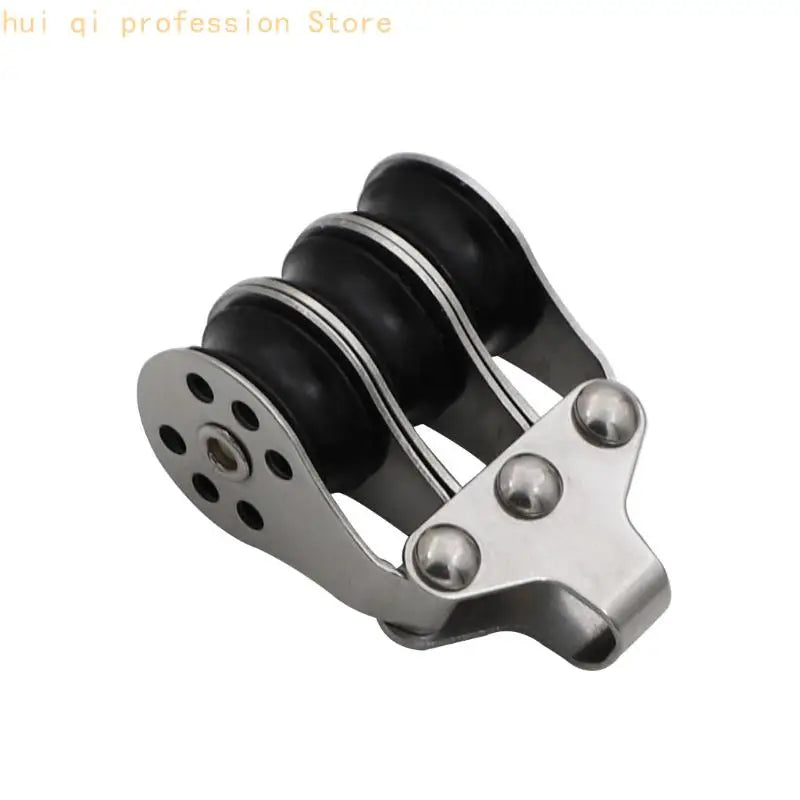 Yacht Deck Sheave Block for Marine Rope Guidance Hardware Use Metal Texture H8WE Quake