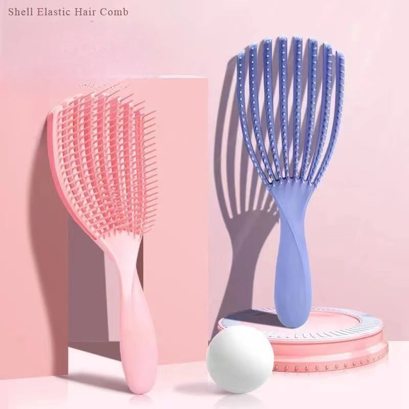 Hair Thick Hairs Care Hairbrush Hair Brushes Octopus Hairbrush Pink Massage Detangler Brush for Curly Styling Tool Wholesale Quake