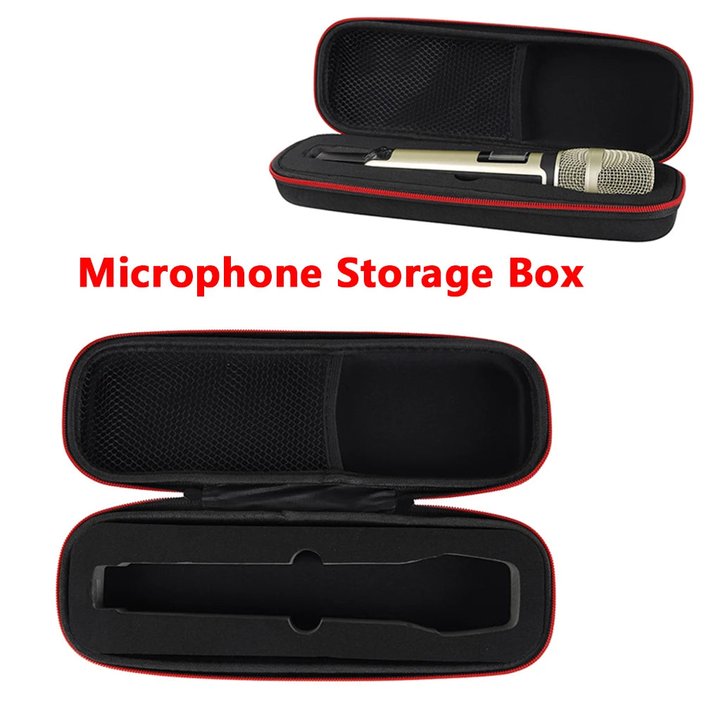 New Wireless Microphones Storage Box Portable Microphoned Carry Case EVA Bag with Zipper Shock-proof & Waterproof Quake