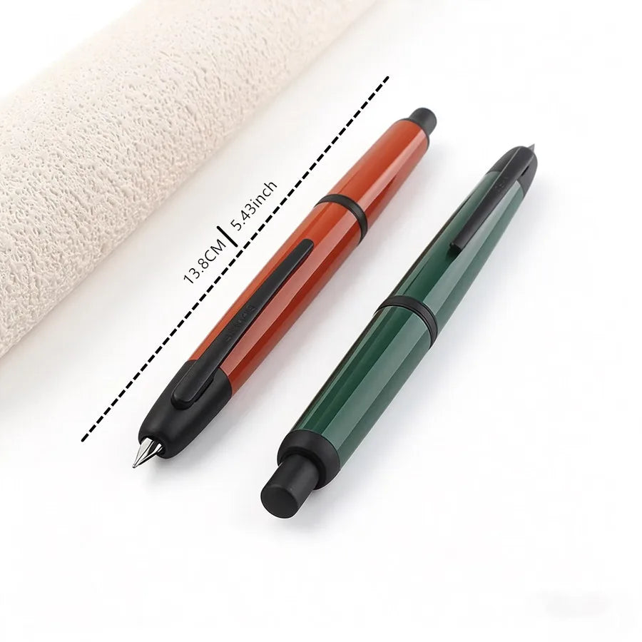 JINHAO 20 Press Fountain Pen EF/F Nib Resin Body with Converter Smooth Writing Ink Pen for School Office Business Stationery Quake