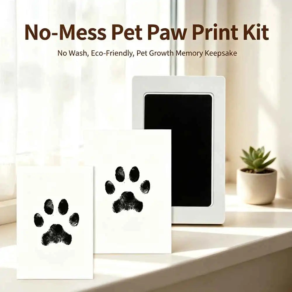 VVOCCI Pet Dog And Cat Paw Print Ink Set Pad Safe Non Toxic Baby Handprints Wash Free Easy Clean DIY Footprints Pet Souvenirs Quake