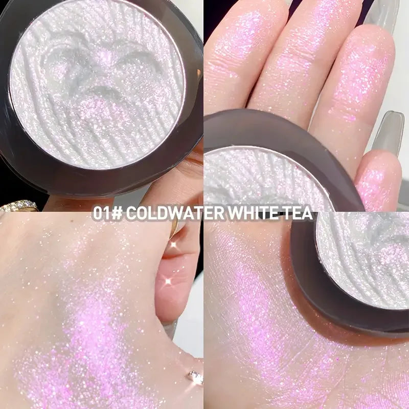 Shimmer Glitter Mashed Potatoes Highlighter Shine Highlighter Makeup Gel Face and Body Brighten Glitter Natural Contour Makeup Quake 01