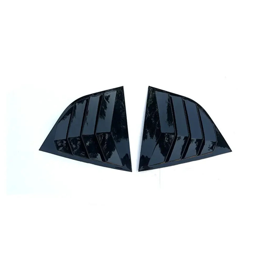 For Skoda Octavia MK3 2013-2019 Car Rear Louver Window Side Shutter Cover Trim Sticker Vent Scoop ABS Carbon Fiber Accessories Quake