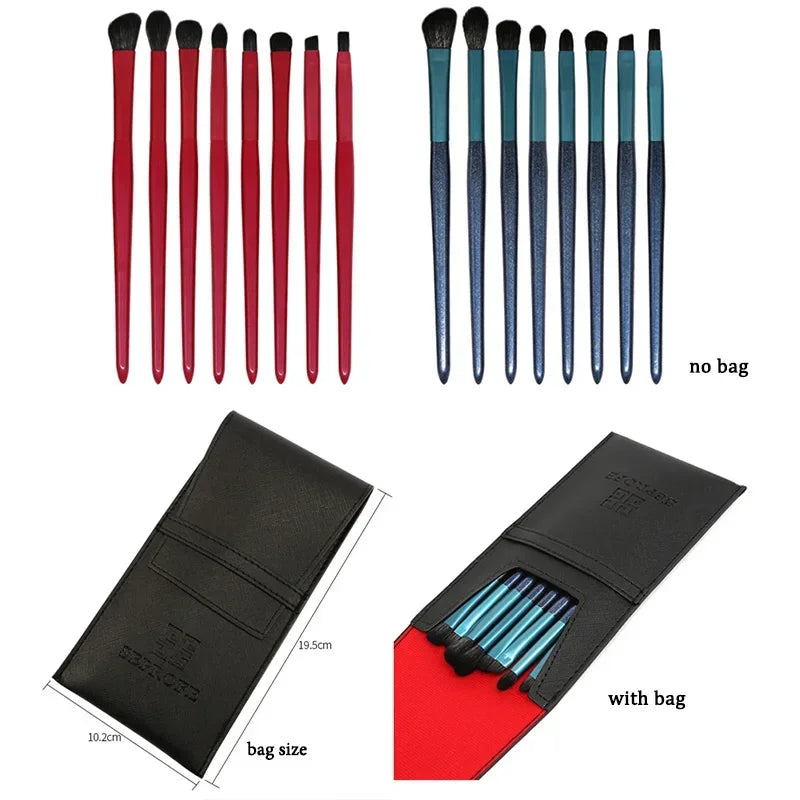 8Pcs/Lot Makeup Brushes Eyebrow Lip Blusher Shadow Eyeshadow Cosmetic Eye Part Professional Makeup Brush Set Quake
