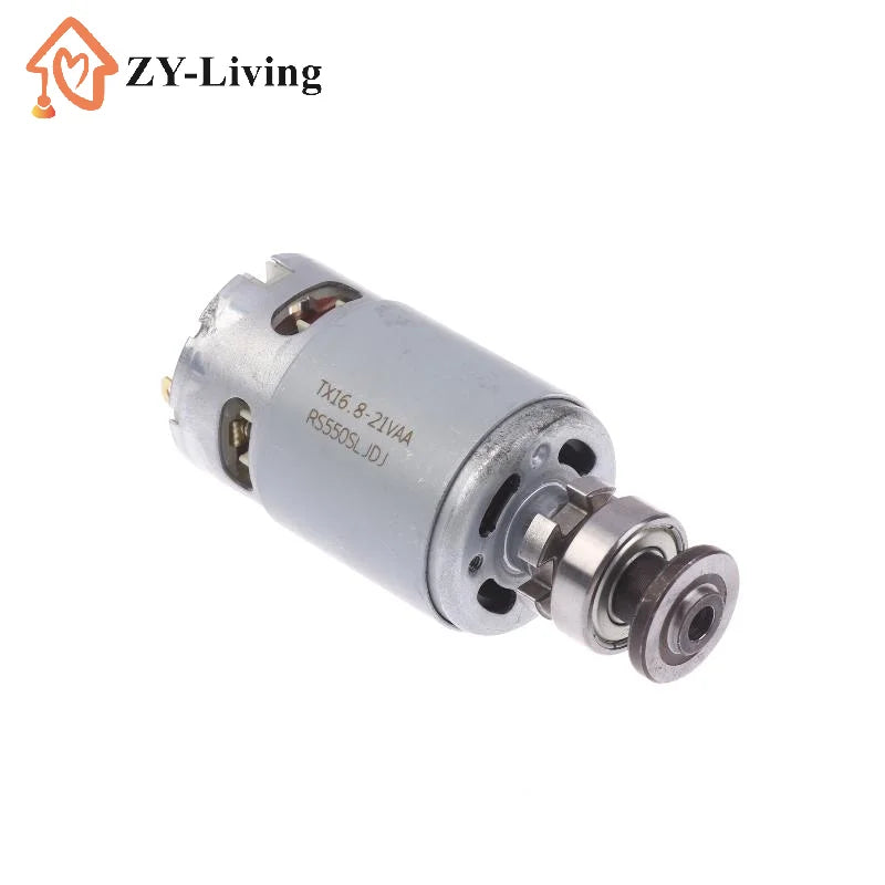 1Pcs Mini 550 DC ELectric Motor 16.8V/18V/21V Universal Angle Grinder Micro Motor Screwdriver Drill Motor Quake