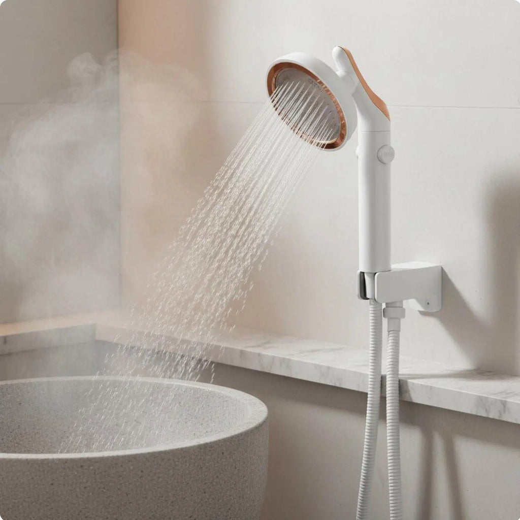 High Pressure Shower Fixture ON/OFF Pause Switch Rotating Shower Fixture Quake