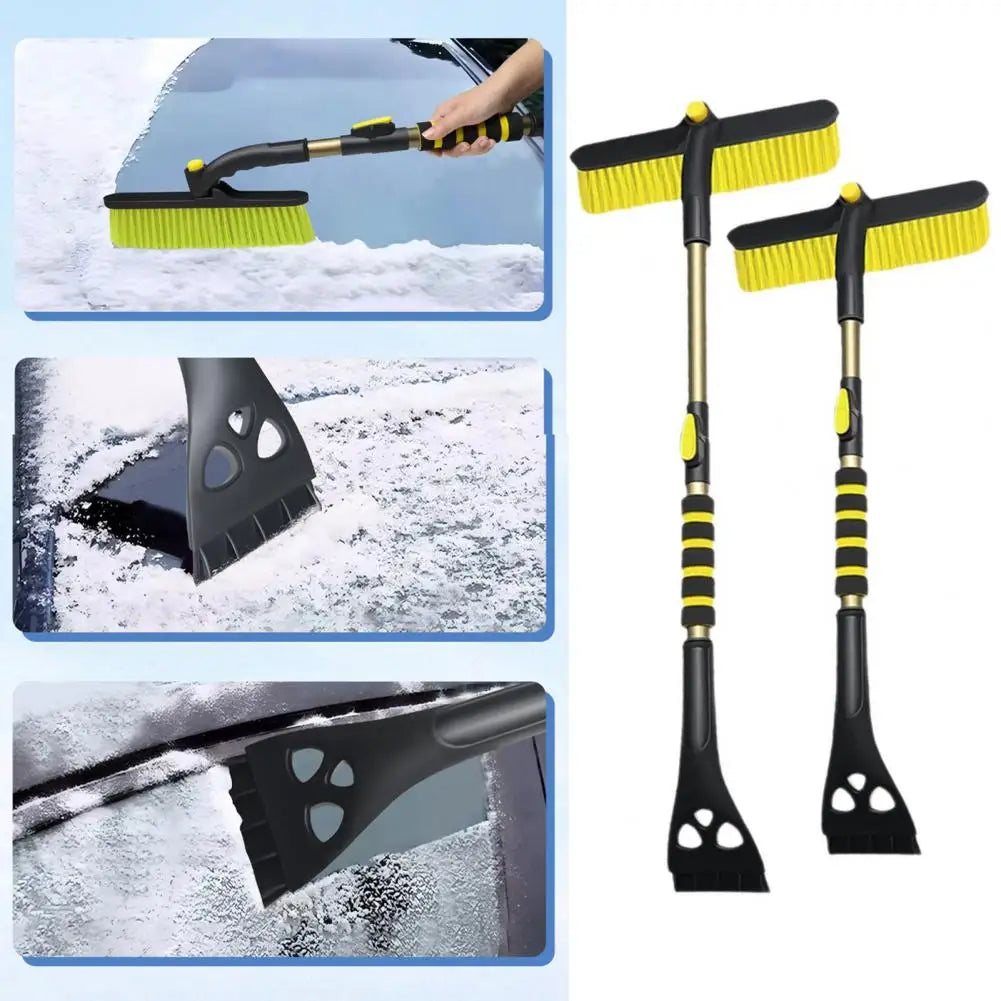 Snow Removal Tool Extendable Car Snow Brush Ice Scraper Heavy-duty Shovel with Eva Grip for Windshield Snow Removal Winter Auto Quake