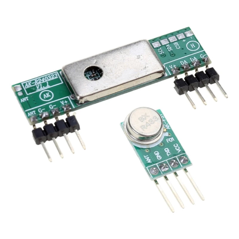 433 MHz Wireless Transmitter and Receiver 3400 RF Transmitter&Receiver Link Kit Long Distance 433MHz RF Transceiver Tool K1KF Quake