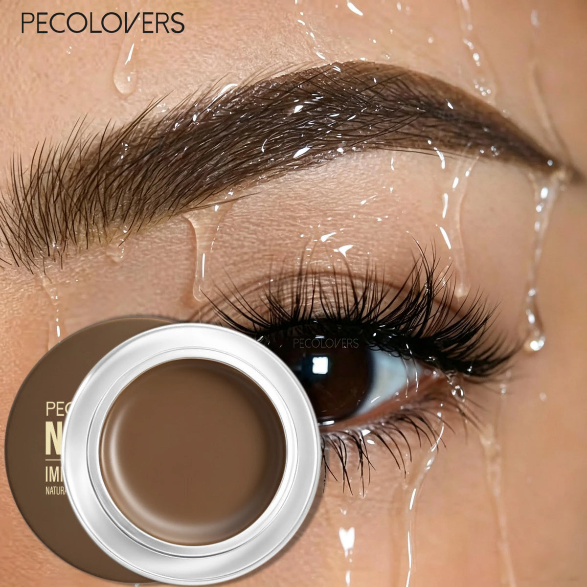 1Pc Creamy Solid Brow Styling Wax Natural Fluffy Brow Gel Smudge Proof Long Lasting Hold Buildable Tint Eyebrow Makeup for Daily Quake