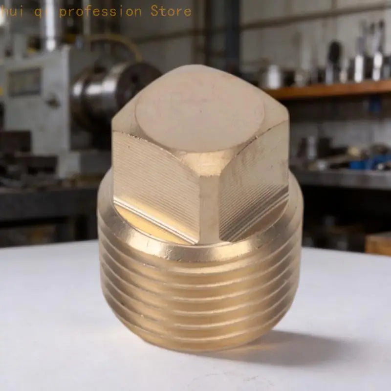 Brass Threaded Sealing Fitting with Flat-Sided Head for Port Closure H8WE Quake