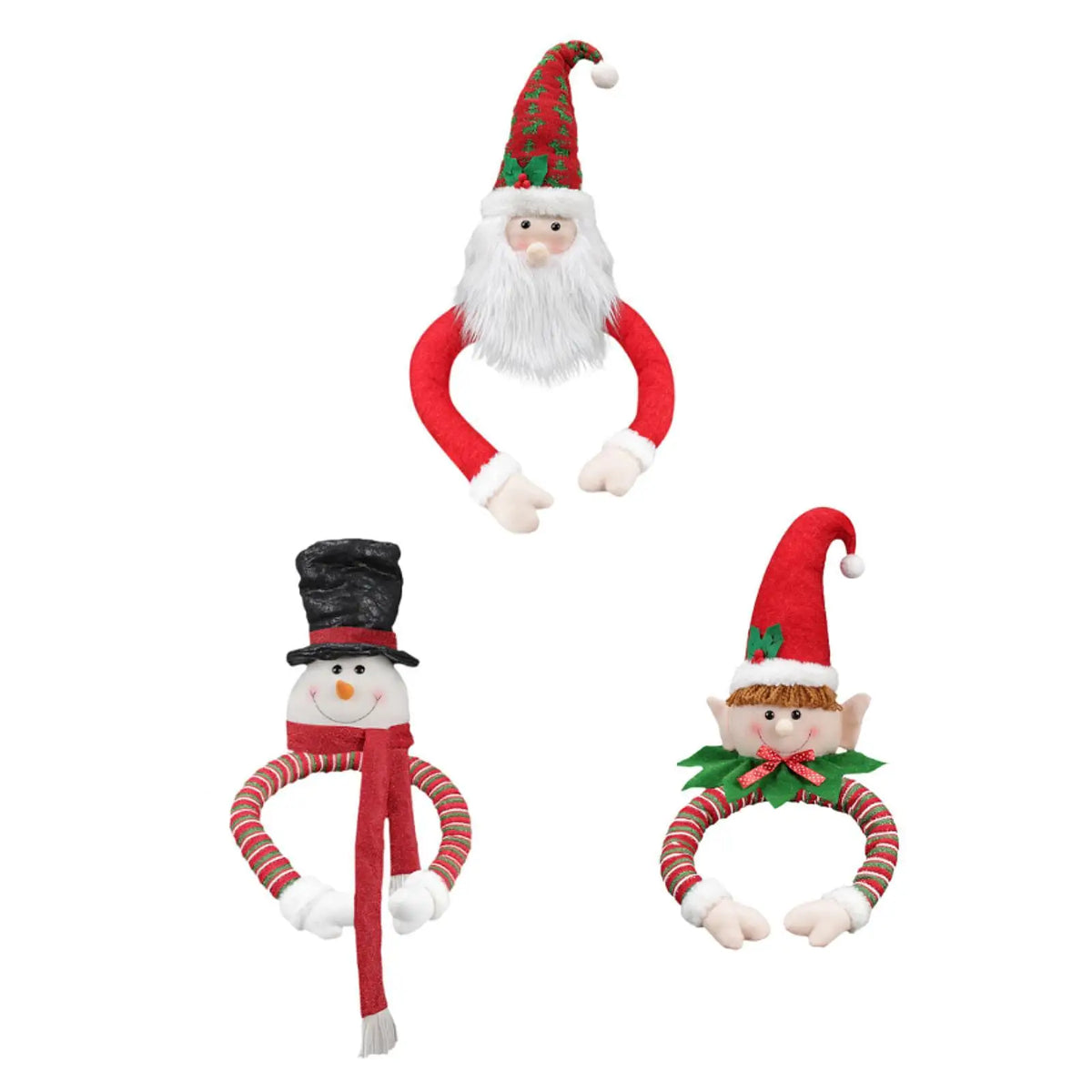 Christmas Tree Topper Doll Decoration Multifunctional Plush Fabirc for Holiday Decor Adorable Stylish Handmade Accessories Quake